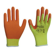Good Grip Polycotton With Latex Crinkle Orange construction Reinforcing Bars Work Work Gloves